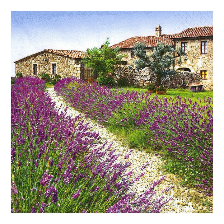 Decoupage Napkins - Lavender Farm - 1 pc