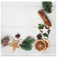 Decoupage Napkins Natural Christmas Frame - 1 pc