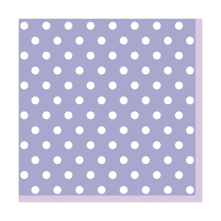 Decoupage Napkins - Purple with Dots - 1 pc