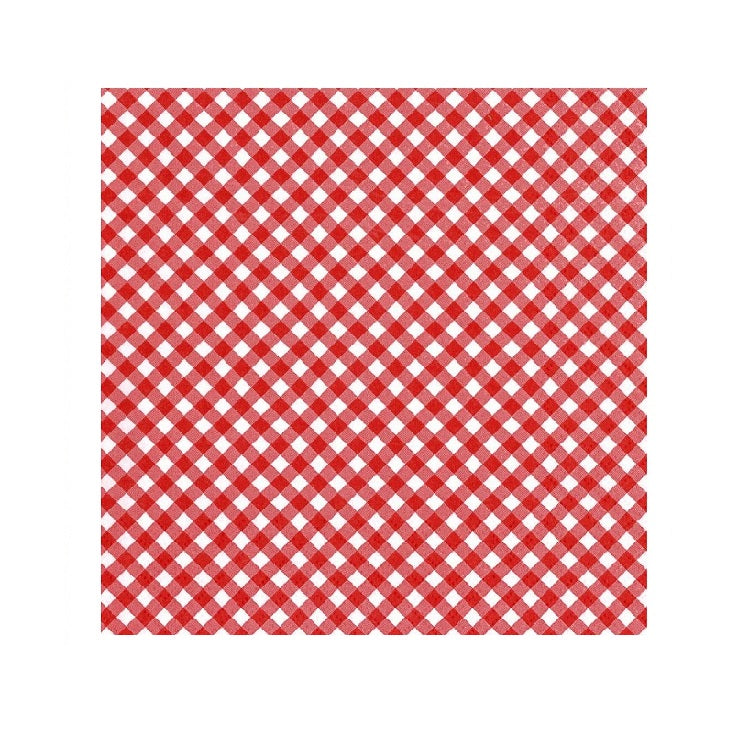 Decoupage Napkins - Red and White - 1 pc
