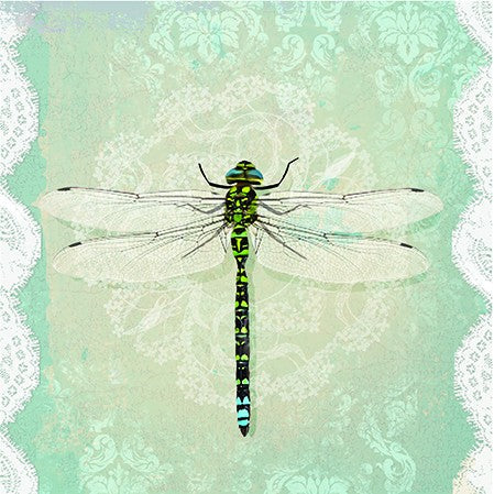 Decoupage Napkins - Romantic Dragonfly - 1 pc