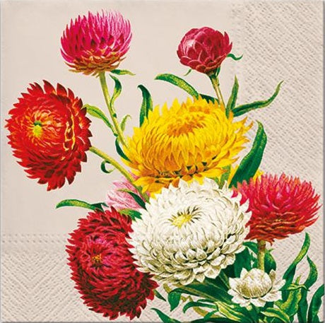 Decoupage Napkins - Strawflowers - 1 pc