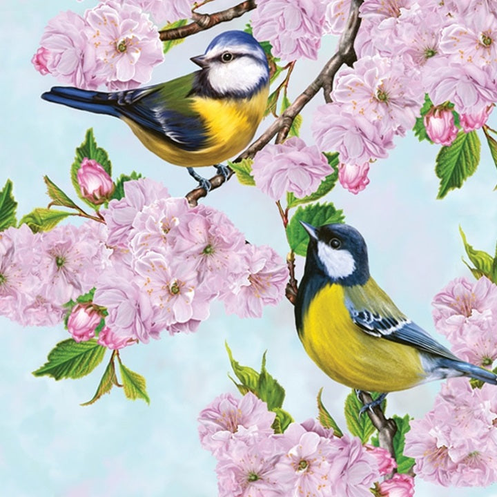 Decoupage Napkins Tits on Cherry Blossom Twig - 1 pc