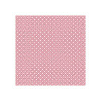 Decoupage Napkins - White Dots on Pink - 1 pc