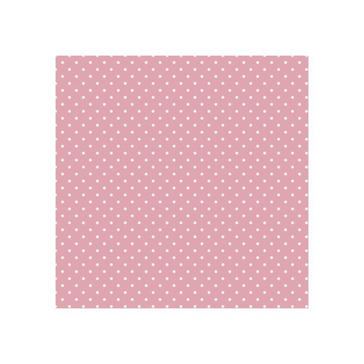 Decoupage Napkins - White Dots on Pink - 1 pc