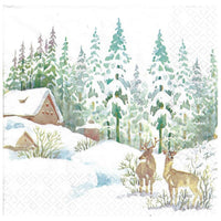 Decoupage Napkins Winter Scene - 1 pc