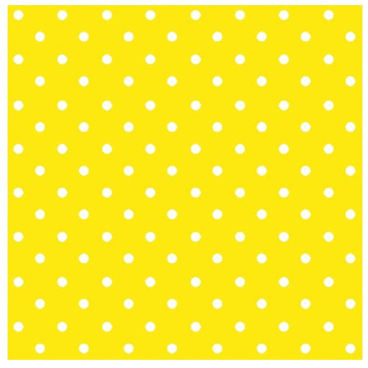 Decoupage Napkins Yellow Dots - 1 pc