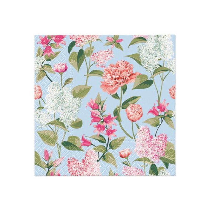 Декупажни салфетки - Lilac with peonies  - 1бр. — изображение 1