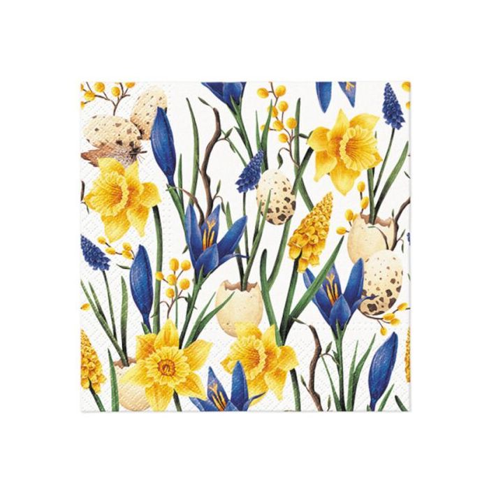 Декупажни салфетки - Muscari with Daffodils  - 1бр. — изображение 1