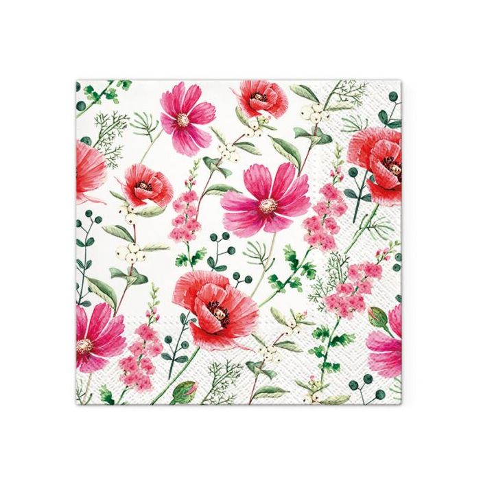 Декупажни салфетки - Raspberry Flower  - 1бр. — изображение 1