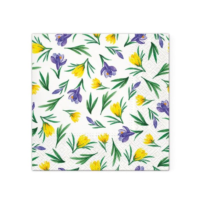 Декупажни салфетки - Spring Crocuses  - 1бр. — изображение 1