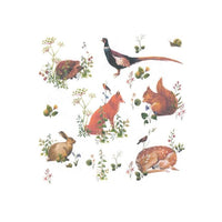 Декупажни салфетки - Wild Forest Animals  - 1бр. — изображение 1