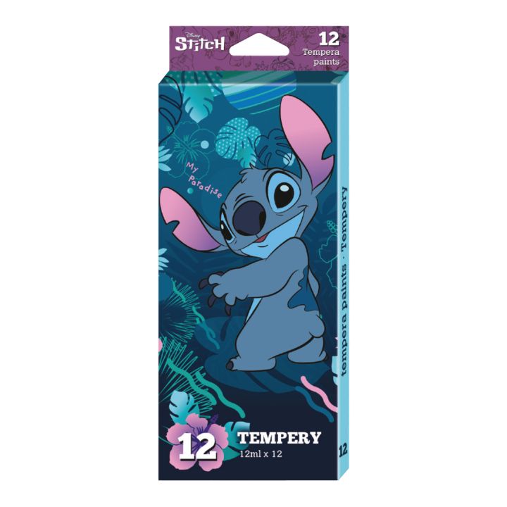 Disney Stitch Tempera Paints, 12 x 12 ml