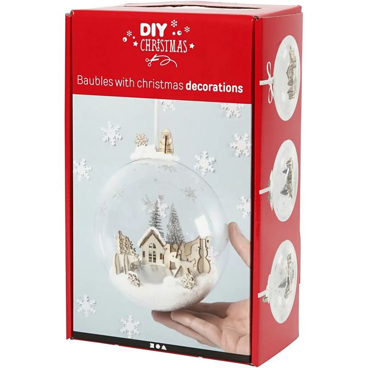 DIY Christmas Ornament Ball with Decoration