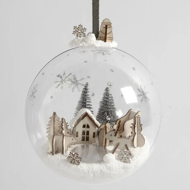 DIY Christmas Ornament Ball with Decoration