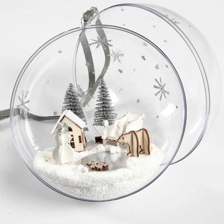 DIY Christmas Ornament Ball with Decoration