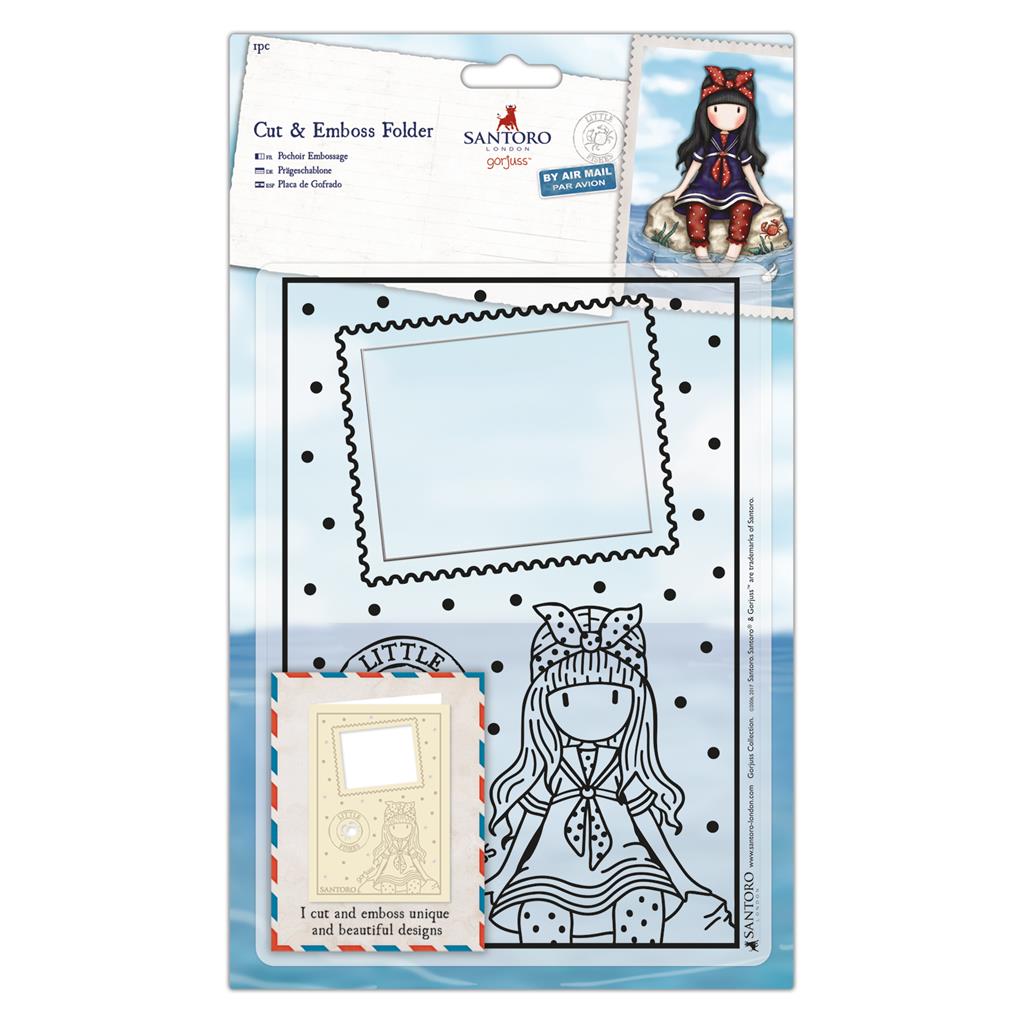 DOCRAFTS Santoro Gorjuss Fish Embossing Folder, 15 x 21 cm