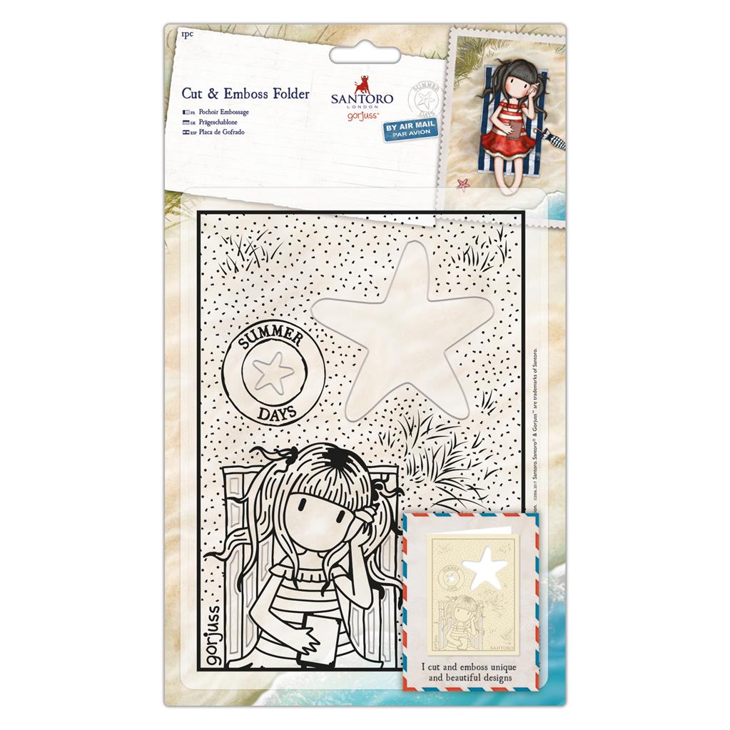 DOCRAFTS Santoro Gorjuss Summer Embossing Folder 15 x 21 cm