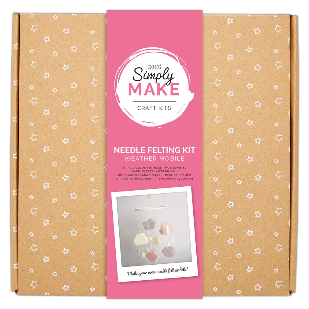 DOCRAFTS Felting Set, Pink Dreamcatcher