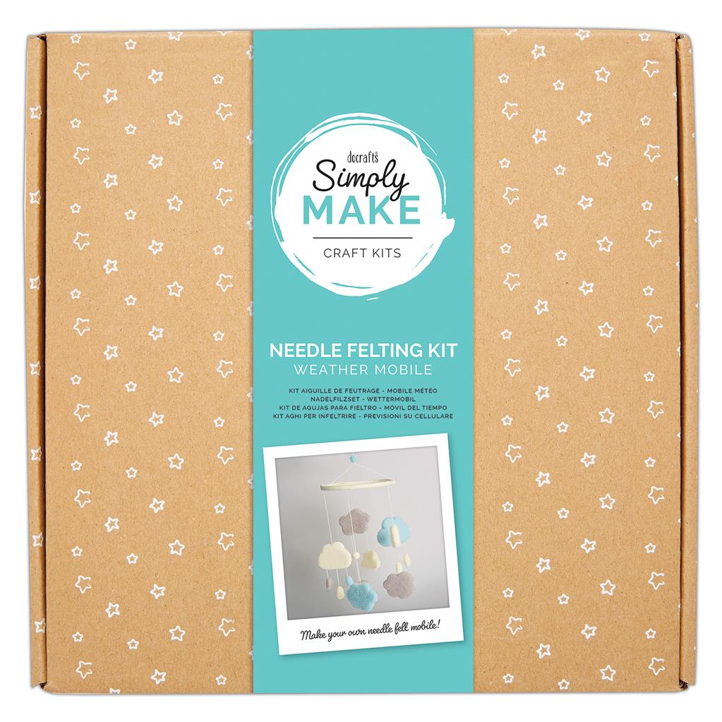 Docrafts Needle Felting Set, Blue Dreamcatcher