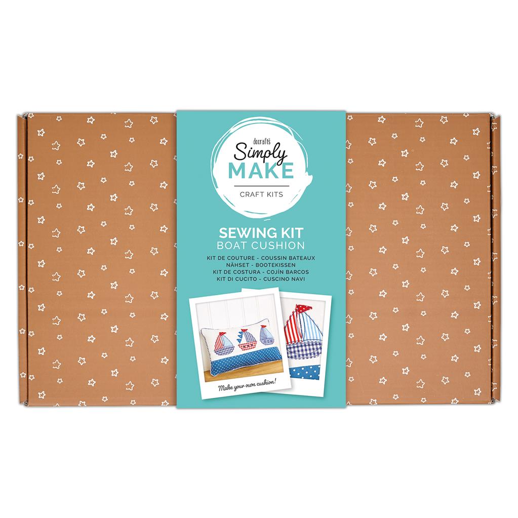 Docrafts Pillow Sewing Craft Set with Boat Motif