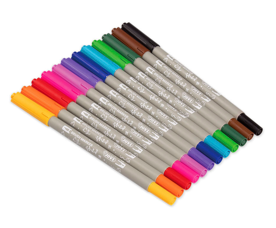 Double-ended watercolor markers JOVI Lettering / set of 12 pcs