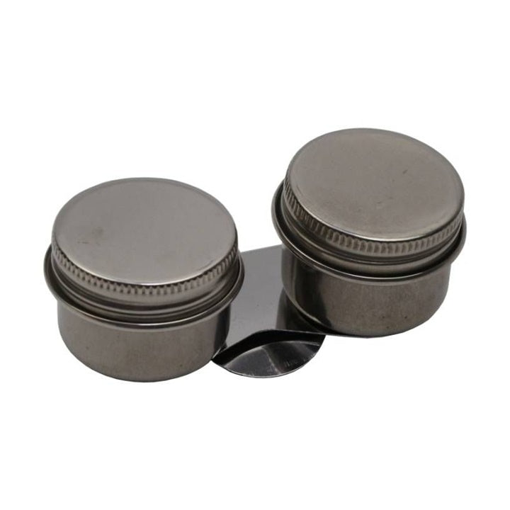 Double Metal Paint Mixing Bowl with Lid