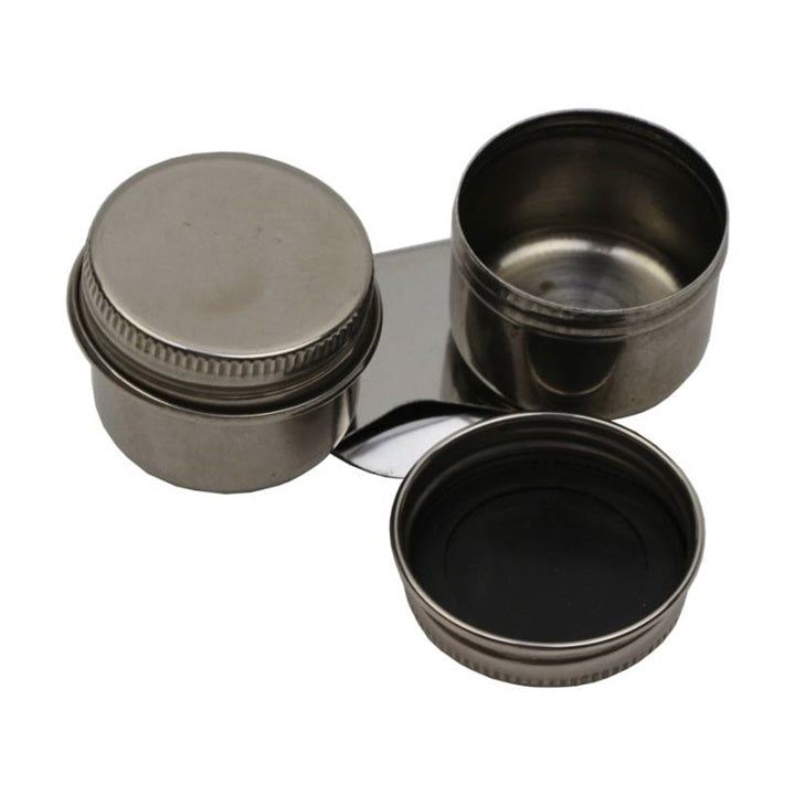 Double Metal Paint Mixing Bowl with Lid