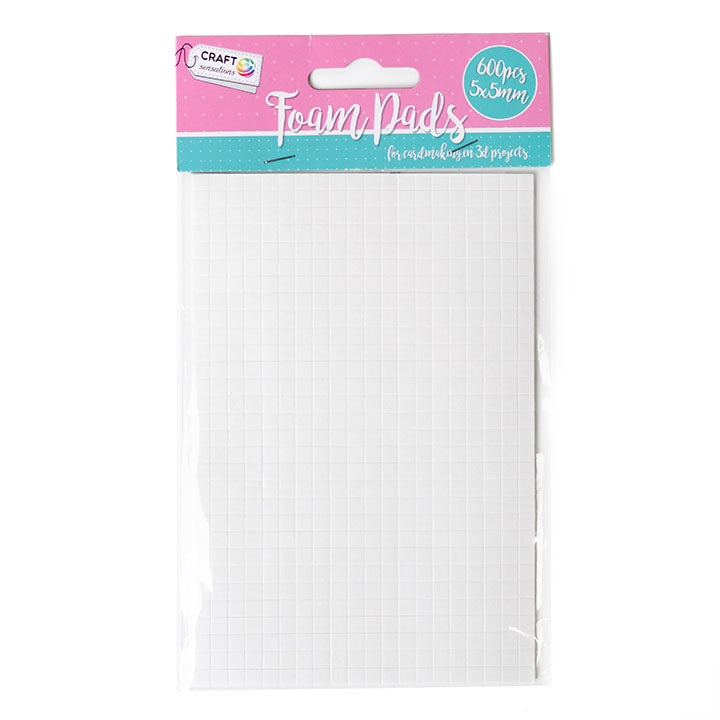Double-Sided Adhesive 3D Squares - 5 x 5 mm / 600 pcs