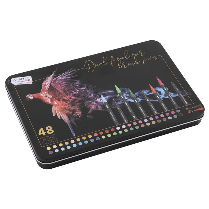 Double-Sided Markers in a Metal Box, Set of 48 — image 2