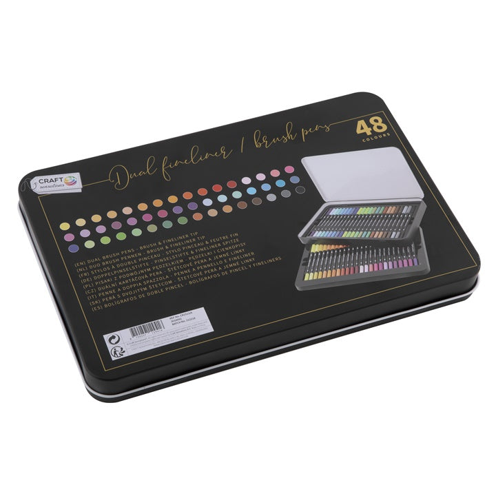 Double-Sided Markers in a Metal Box, Set of 48 — image 1
