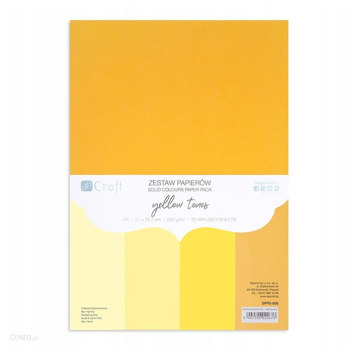 DP Craft Colored Paper Set of 20