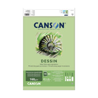 Drawing Pad CANSON Dessin A3 160 g - 15 Sheets