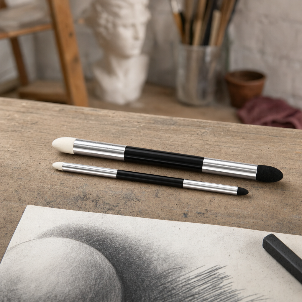 Dual-Ended Blending Pen with Sponge and Felt Tips - 1 pc