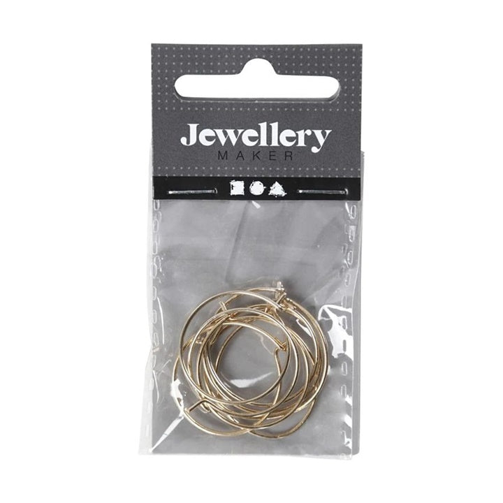 Earring Hoop Bases, 20 mm, Set of 8 | various colors — image 5