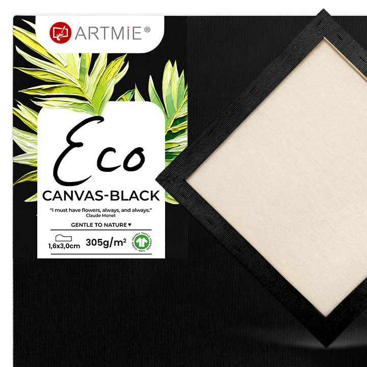 ECO Black Stretched Canvas | Various Sizes