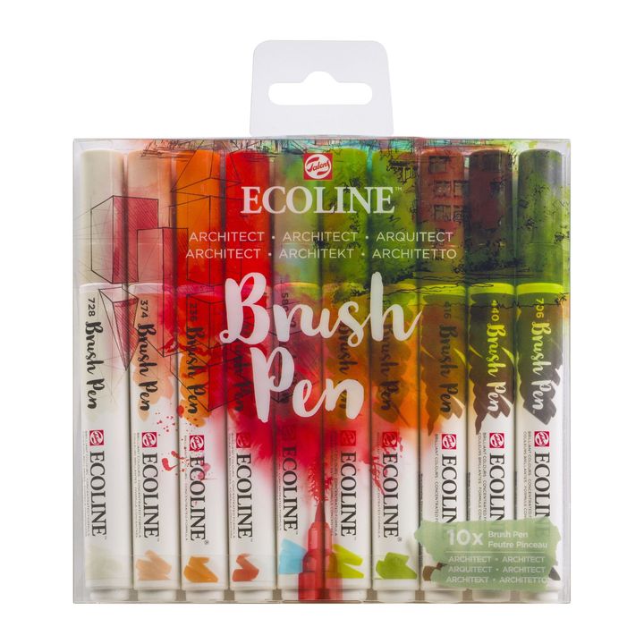 Ecoline Brush Pen Architect Watercolor Pens