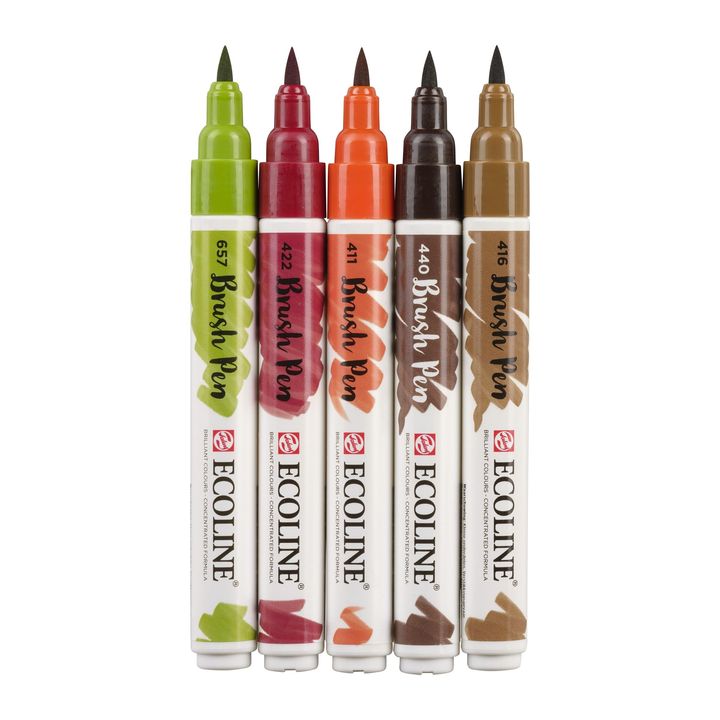 Ecoline Brush Pen Autumn Watercolor Pens