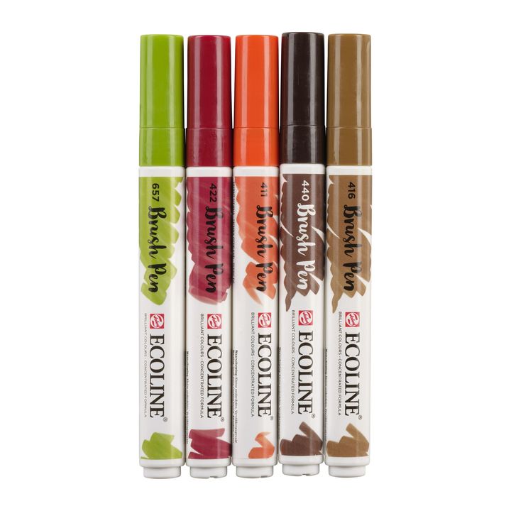 Ecoline Brush Pen Autumn Watercolor Pens