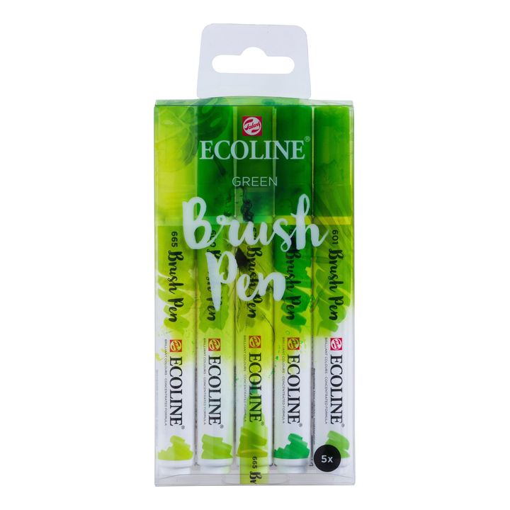 Ecoline Brush Pen Green Watercolor Pens