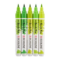 Ecoline Brush Pen Green Watercolor Pens