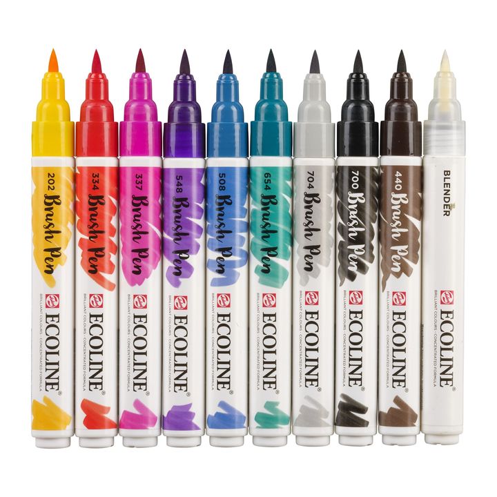 Ecoline Brush Pen Hand Lettering Watercolor Pens