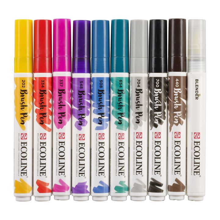 Ecoline Brush Pen Hand Lettering Watercolor Pens