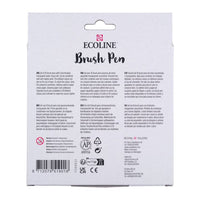 Ecoline Brush Pen Watercolor Pens, Basic Shades, Set of 10