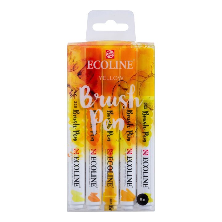 Ecoline Brush Pen Watercolor Pens Yellow
