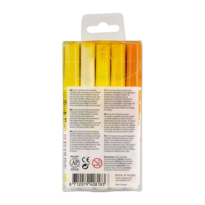 Ecoline Brush Pen Watercolor Pens Yellow