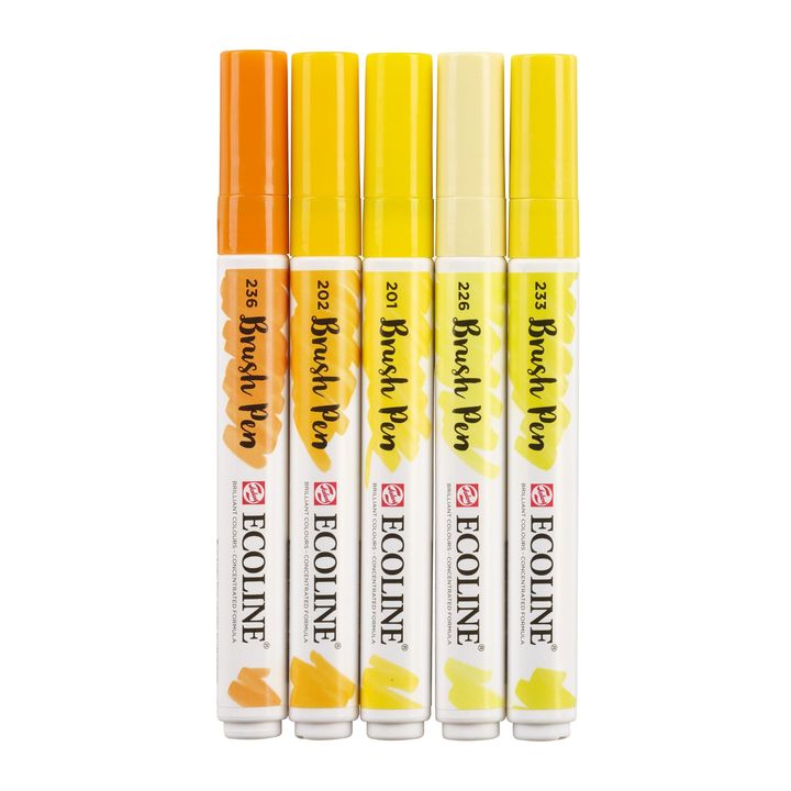 Ecoline Brush Pen Watercolor Pens Yellow