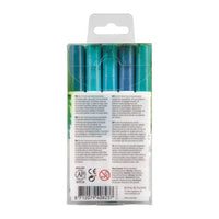 Ecoline Brush Pens, Green Blue