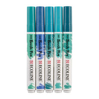 Ecoline Brush Pens, Green Blue