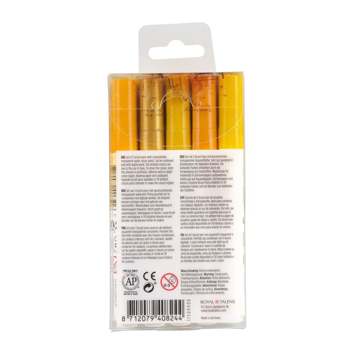 Ecoline Earth Watercolor Brush Pens